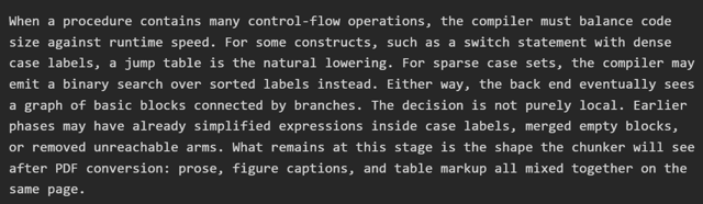 Prose extraction
